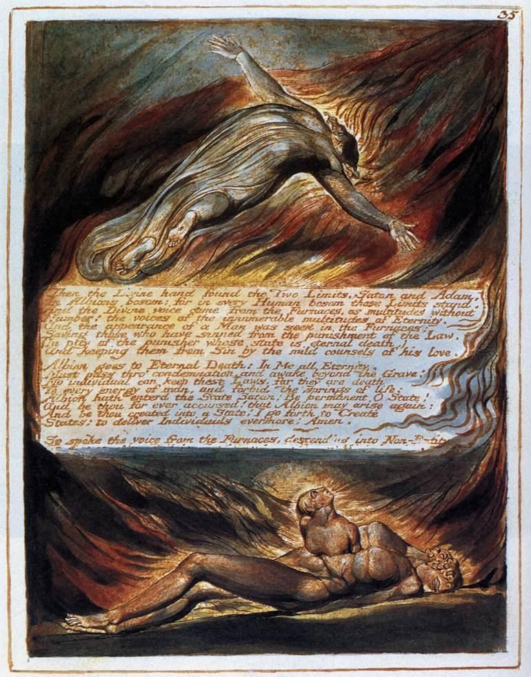 William Blake The Descent of Christ